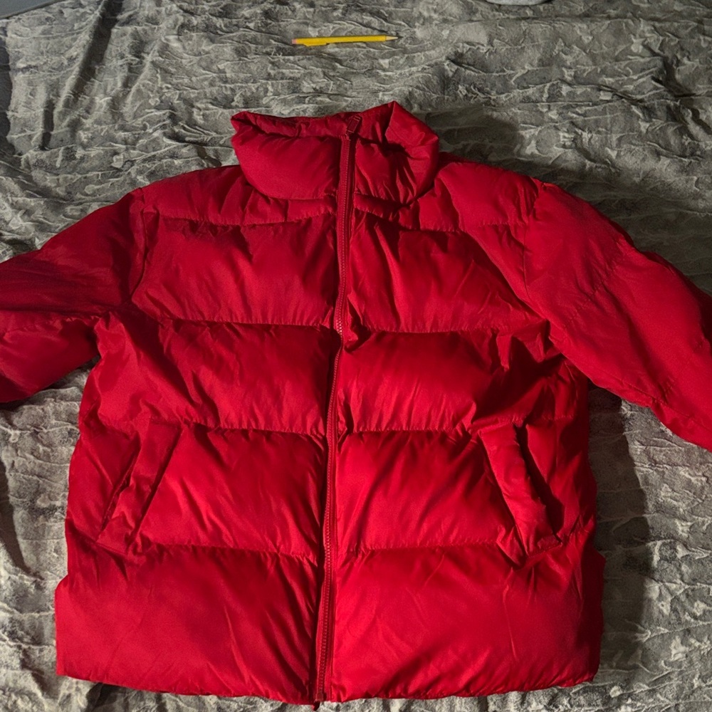 Red Puffer Jacket - image 1